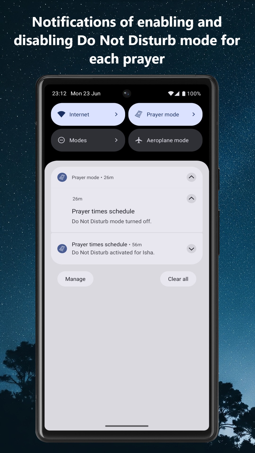 Prayer Mode Notifications