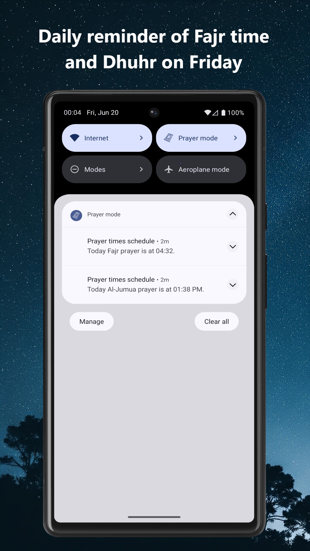 Prayer Mode Location Settings